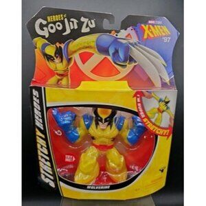 Marvel Heroes Of Goo Jit Zu Stretchy Wolverine Metallic Finish Toy 4+ Collectibl